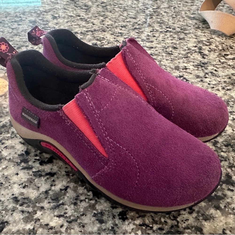 Merrell Kid Girl Wineberry (Purple) Jungle Moc Frosty Slip On WP Shoe US 12.5